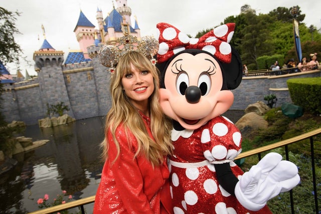 Heidi Klum and minnie mouse