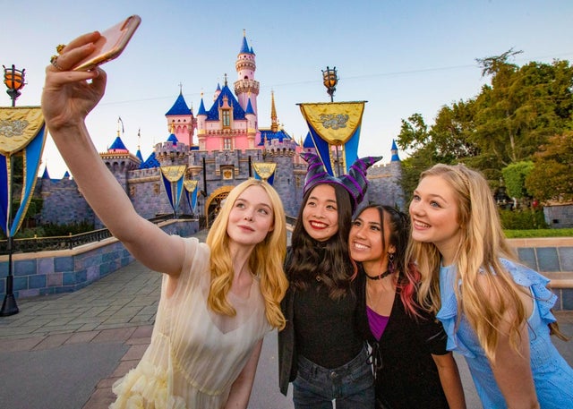 Elle Fanning at disneyland