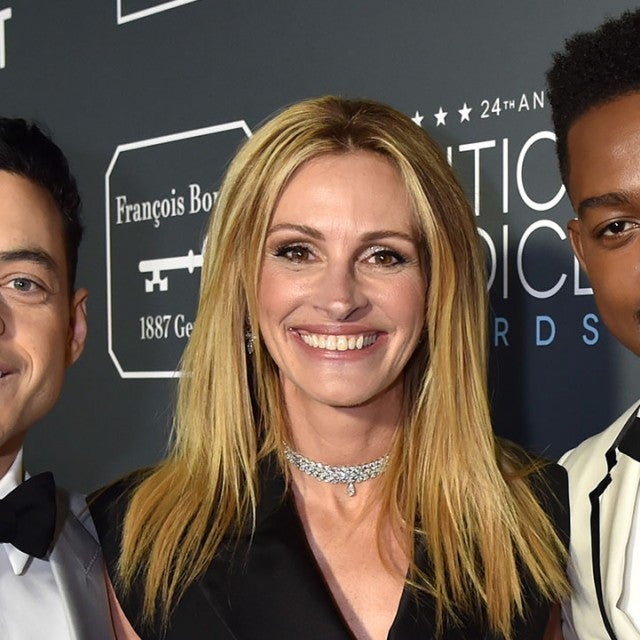 Rami Malek, Julia Roberts and Stephan James at critics' choice awards 2019