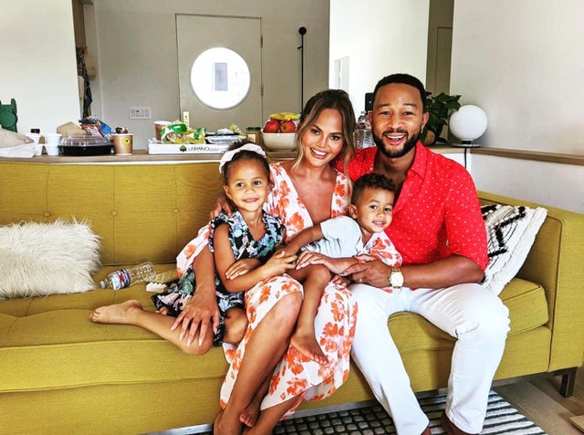 Chrissy Teigen, John Legend, Luna and Miles