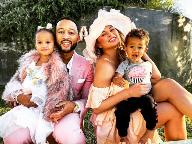 Chrissy Teigen, John Legend, Luna and Miles