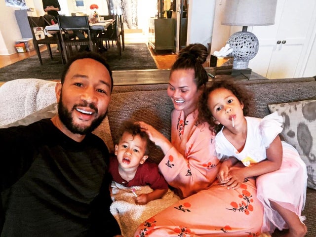 Chrissy Teigen, John Legend, Luna and Miles