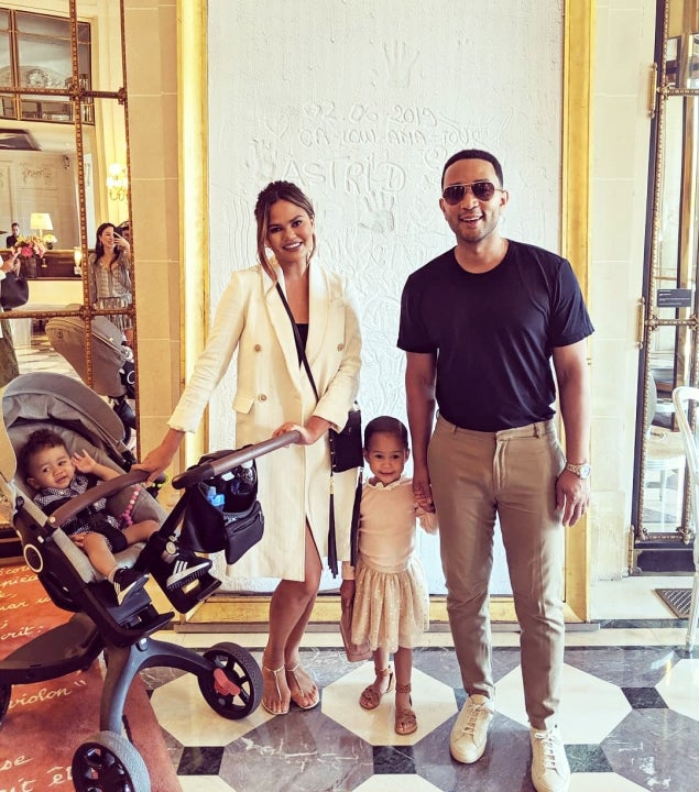 Chrissy Teigen, John Legend, Luna and Miles