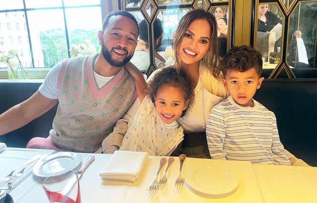 Chrissy Teigen, John Legend, Luna and Miles