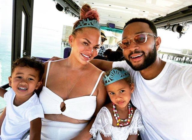 Chrissy Teigen, John Legend, Luna and Miles