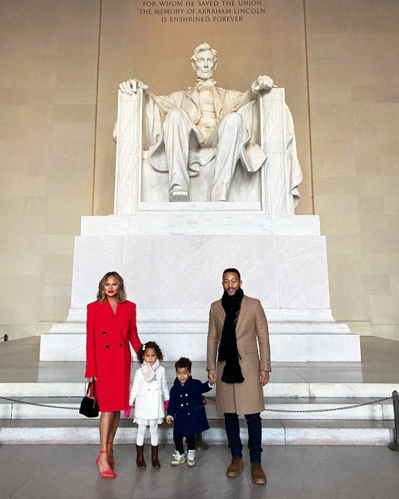 Chrissy Teigen, John Legend, Luna and Miles