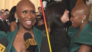 Watch Billie Eilish Crash Cynthia Erivo's Oscars Interview With a Hug! (Exclusive)