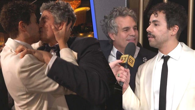 Mark Ruffalo and Ramy Youssef Explain Kiss After 'Poor Things' Golden Globe Win (Exclusive) 