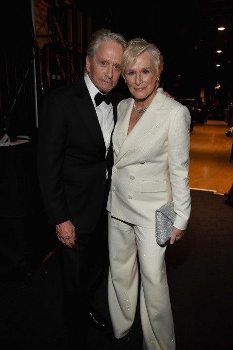 Michael Douglas and Glenn Close at the 25th Annual Screen Actors Guild Awards