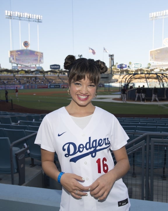 Peyton Elizabeth Lee at dodgers game