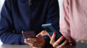 Woman with smartphone