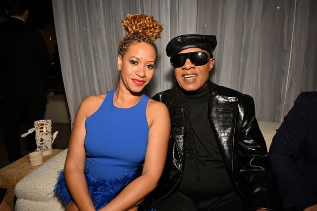 Tomeeka Robyn Bracy and Stevie Wonder