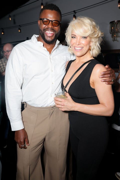 Winston Duke and Hannah Waddingham