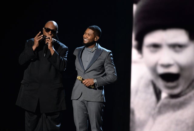 Usher and Stevie Wonder