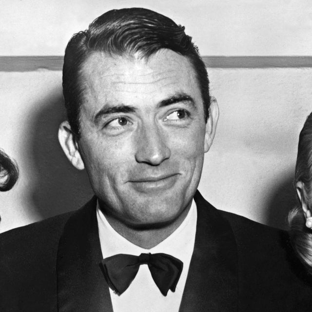 Grace Kelly, Jean Simmons and Gregory Peck at Golden Globes