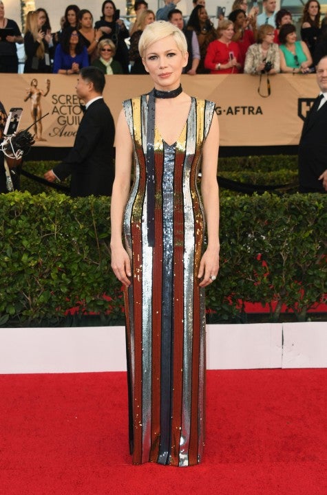 michelle williams at 2017 sag awards