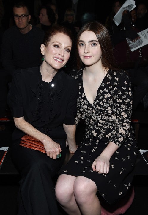 Julianne Moore and Liv Freundlich at the Bottega Veneta Fall/Winter 2018