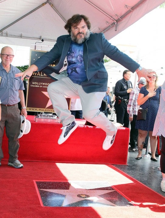 Jack Black honored at Hollywood Walk of Fame star ceremony on Sept. 19.