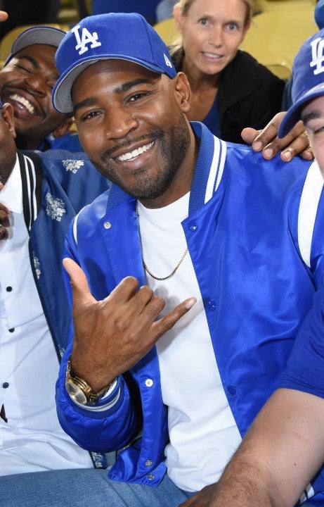 karamo brown at dodgers playoff game