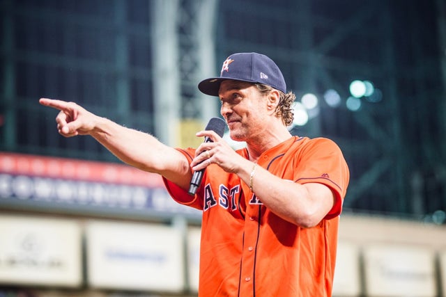 Matthew McConaughey at world series