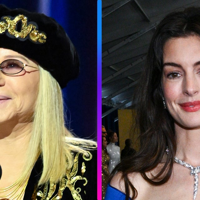 Barbra Streisand and Anne Hathaway 