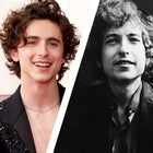 Timothée Chalamet and Bob Dylan 