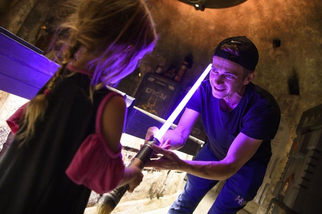 Hayden Christensen and daughter at disney