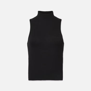 Sleeveless Turtleneck Top