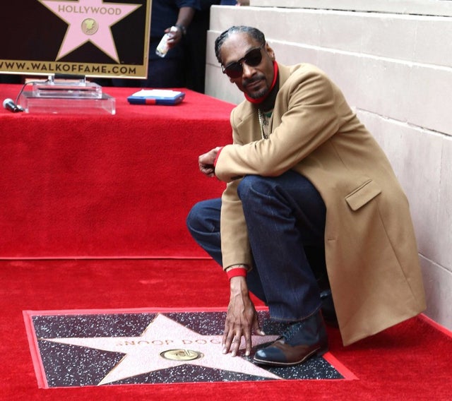 Snoop Dogg gets his star on the Hollywood Walk of Fame on Nov. 19