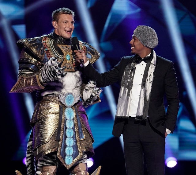 Rob Gronkowski as The White Tiger on 'The Masked Singer'