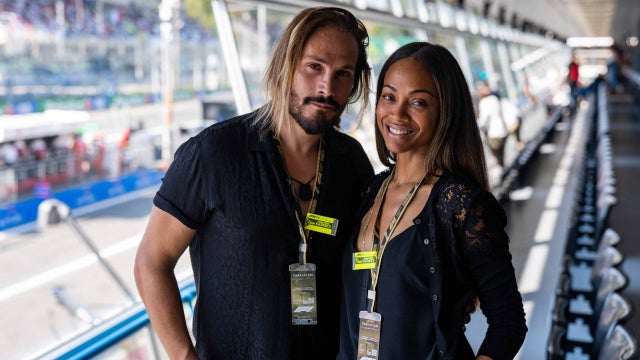 Zoe Saldana and Marco Perego