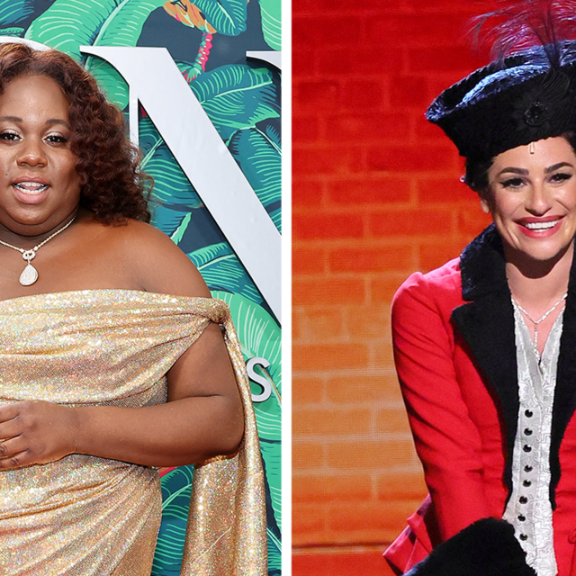 Alex Newell and Lea Michele