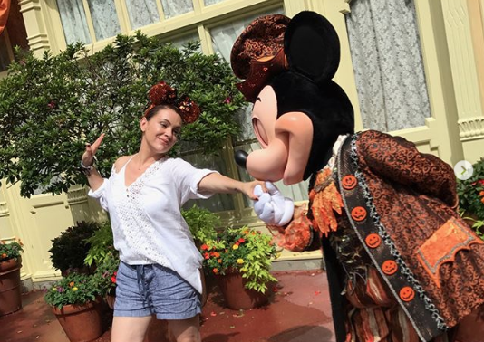 Alyssa Milano at Disney World