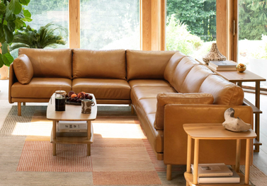 Field Leather 3-Piece Sofa