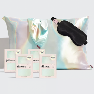 Kitsch Luxe Satin Pillowcase & Eye Mask Bundle